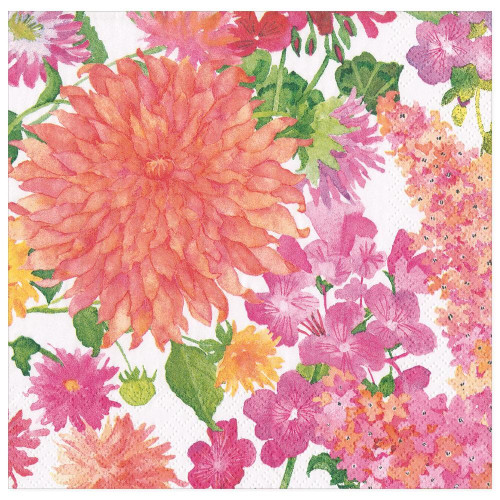 Caspari Paper Luncheon Napkins, Summer Blooms - 2 Packs (16390L)