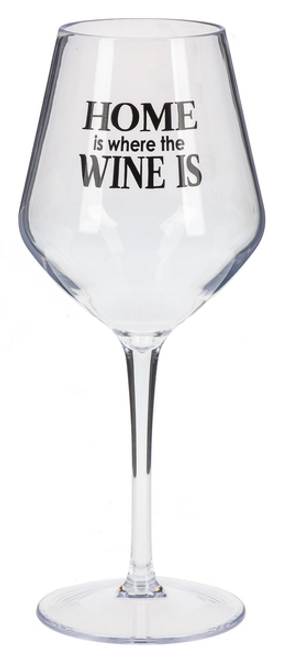 Ganz Contempo Wine Glasses, Home is Where the Wine Is