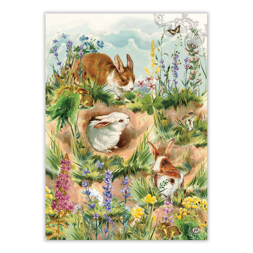 Michel Design Works Cotton Kitchen Towel, Bunny Hollow