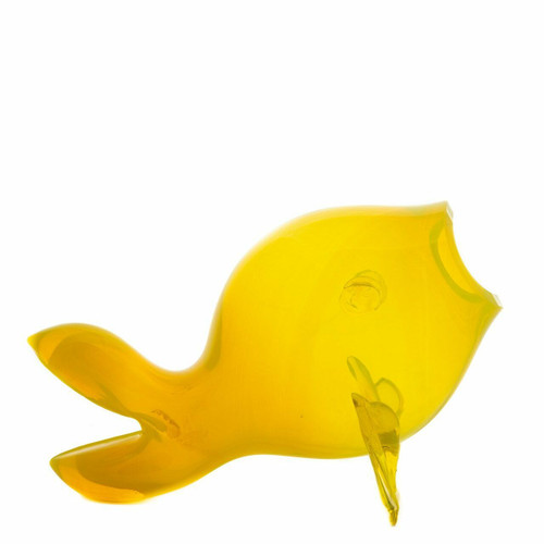 Blenko Small Fish, Citrine (5433)