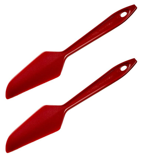 Gourmac 11" Nylon Spatula Knives, Dark Red - Set of 2 (3701-2RDB)