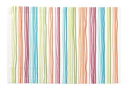Tableau Rectangular Placemats, Rainbow Stripe, Set of 4