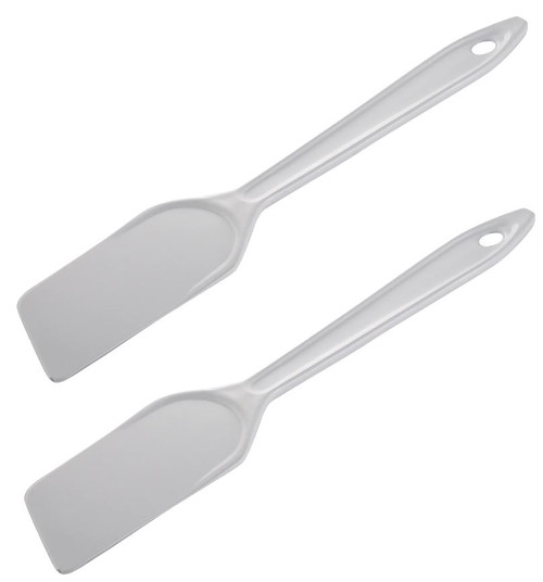 Gourmac 11" Nylon Spatula Scrapers, White - Set of 2 (3703-2WH)