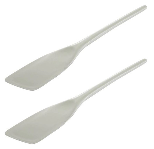 Gourmac 10" Nylon Flexible Spatula Scraper, White - Set of 2 (3732-2WH)