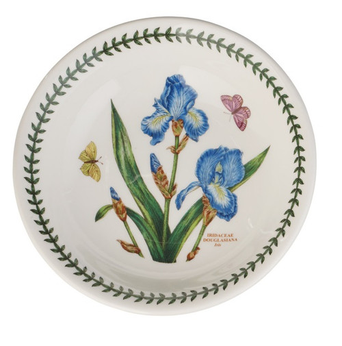 Portmeirion Botanic Garden 8.5" Low Pasta Bowl, Iris (60242)