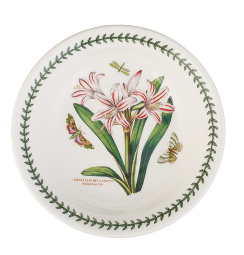 Portmeirion Botanic Garden 8.5" Low Pasta Bowl, Belladonna Lily (60242)