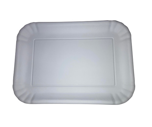 One Hundred 80 Degrees 9" x 12" Melamine Tray, White (ME0478-LG)