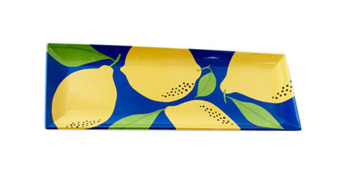 One Hundred 80 Degrees Lemons Sandwich Platter, Blue