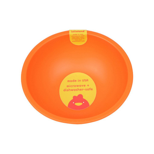 Lollaland Mealtime Bowl, Happy Orange
