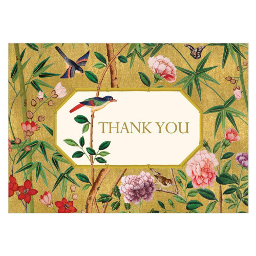 Caspari Thank You Notes, Chinese Wallpaper - Pack of 8 (86605.48)