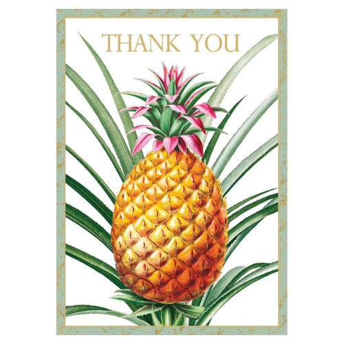 Caspari Thank You Notes, Tropical Fruit - Pack of 8 (88620.44)