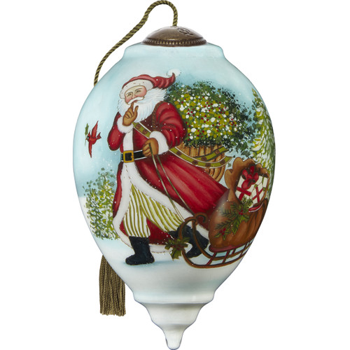 Ne'Qwa Ornament, Santa Is On His Way (7211128)