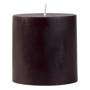 TAG 3" x 3" Unscented Pillar Candle, Black (G12685)