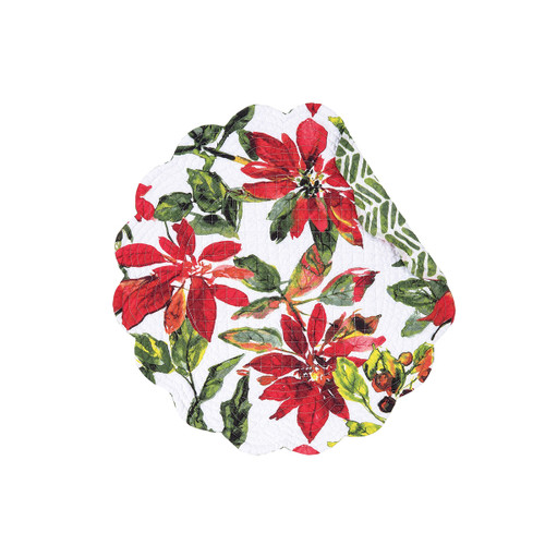 C&F Home Placemats, Poinsettia Berries - Set of 4 (862602483)