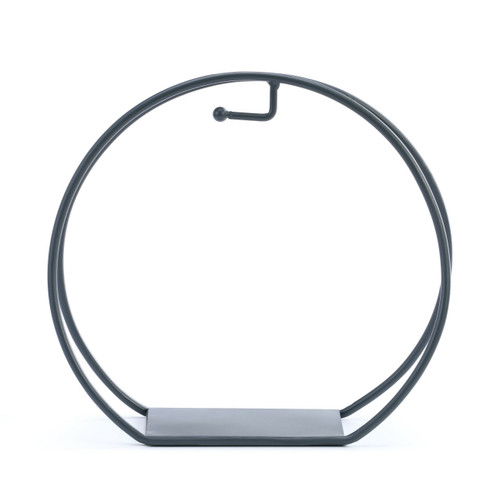 Demdaco Round Ornament Stand, Dark Gray