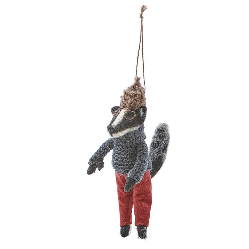 TAG Street Style Animal Ornament, Badger
