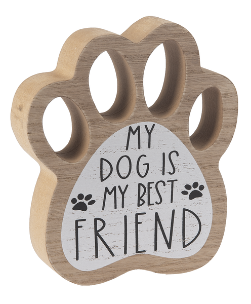 Ganz Paw Print Signs, Dog is My Best Friend (ER66834B)