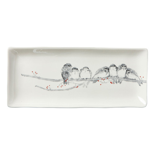 TAG Winter Sketches Bird Platter