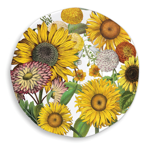 Michel Design Works Large Round Melamine Platter, Sunflower (862350)