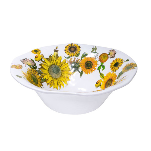 Michel Design Works Sunflower Melamine Serveware Large Bowl (SWBL350)