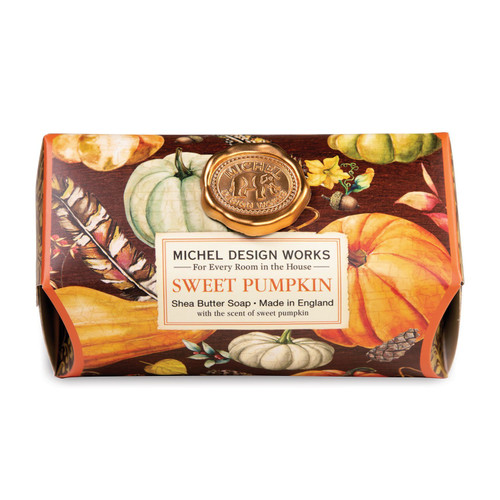 Michel Design Works Large Bath Soap Bar, Sweet Pumpkin (SOAL349)