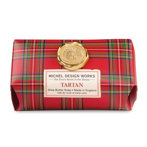 Michel Design Works Large Bath Soap Bar, Tartan (SOAL348)
