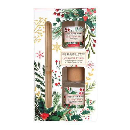 Michel Design Works Fragrance Diffuser & Votive Set, Joy to the World (DVS360)