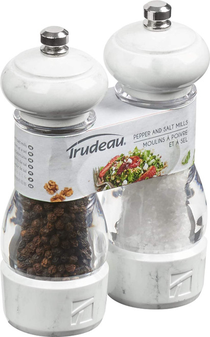 Trudeau Salt and Pepper Mills, Marbled