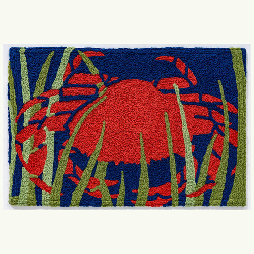 HCI Jellybean Rug - Red Crab in Seaweed (JB-SFG059)