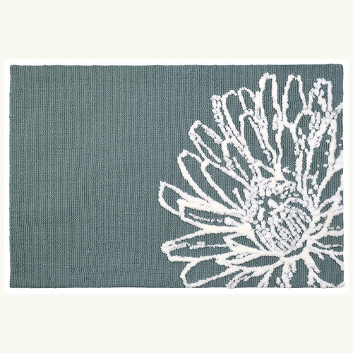 HCI Jellybean Rug - White Floral Sketch 21 x 33 (SS-JAC001B)