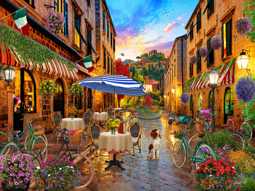 Vermont Christmas Company Jigsaw Puzzle, Biking Through Italy (VC1135)