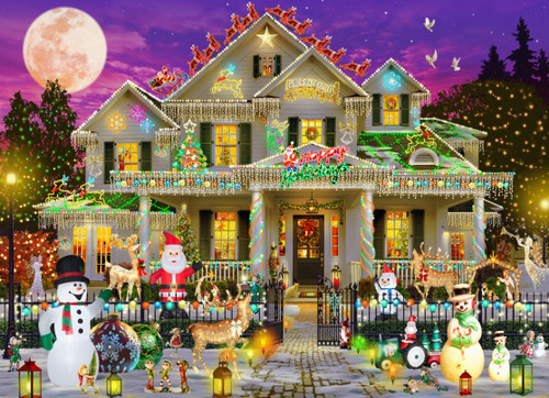 Vermont Christmas Company Jigsaw Puzzle, Happy Holidays (VC1140)