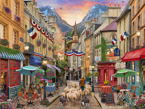 Vermont Christmas Company Jigsaw Puzzle, French Village - 550 Pieces (VC1167)