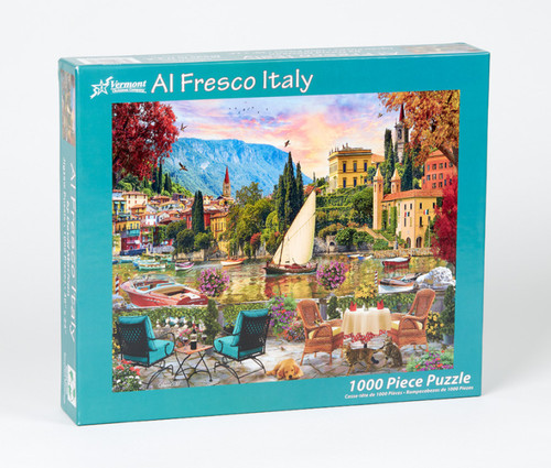 Vermont Christmas Company Jigsaw Puzzle, Al Fresco Italy (VC1171)