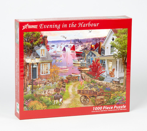 Vermont Christmas Company Jigsaw Puzzle, Evening in the Harbour