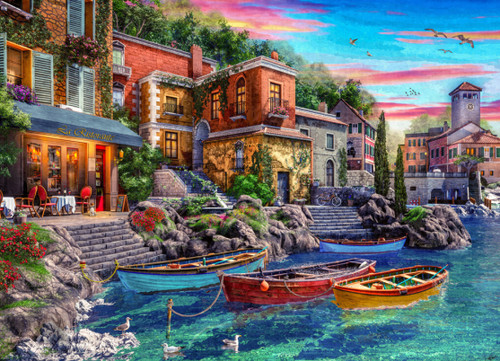 Vermont Christmas Company Jigsaw Puzzle, Lake Como (VC1189)