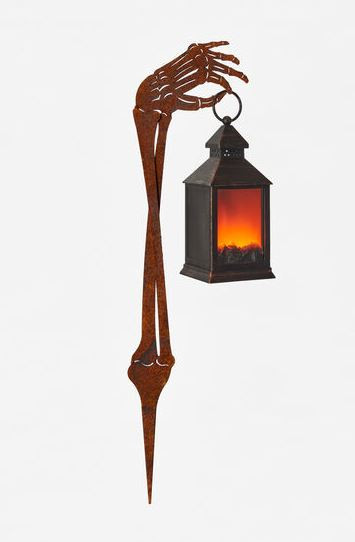 One Hundred 80 Degrees Skeleton Arm Fire Light Lantern (EM2351)