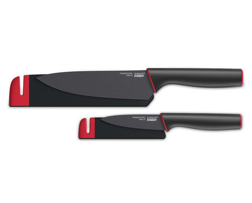 Joseph Joseph Slice&Sharpen - Set of 2 Knives with Sharpening Sheaths