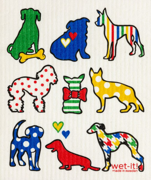 Wet-It! Swedish Dishcloth, Dog Lover (W4-34)