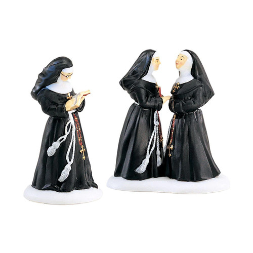 Department 56 Alpine Village, Sisters of the Abbey - Set of 2 (56.56213)