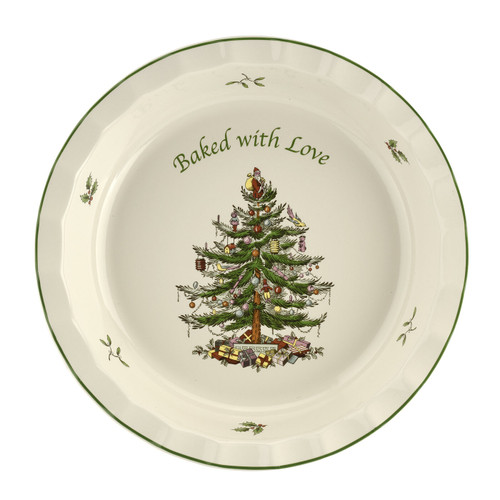 Portmeirion Spode Baked With Love Pie Dish, Christmas Tree