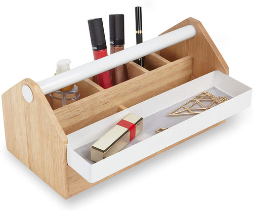 Umbra Toto Medium Jewelry Box, White-Natural