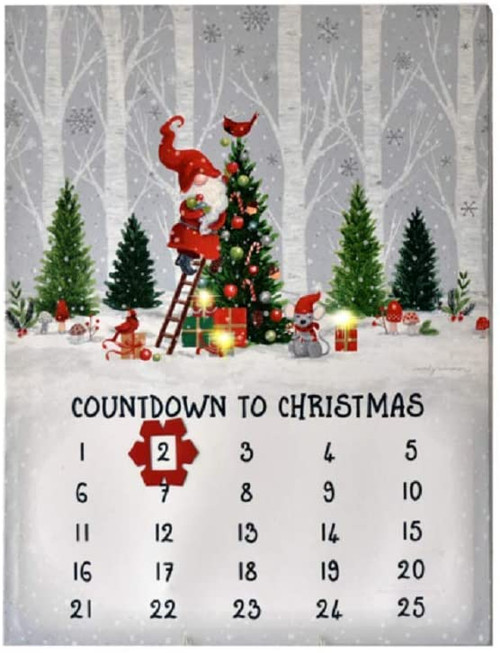 Midwest CBK Light Up Advent Calendar, Gnome & Snowman (MX180620)