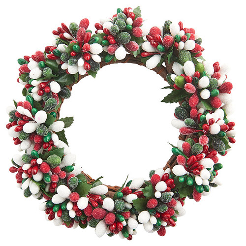 Raz Imports 6.5" Berry Mini-Wreath Candle Ring (4010100)