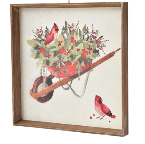 Midwest CBK Cardinal Wall Décor, Wheelbarrow