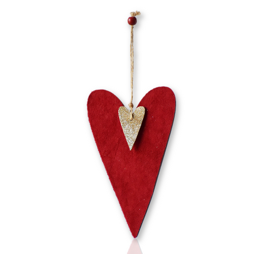 Midwest CBK Wooden Heart Ornament