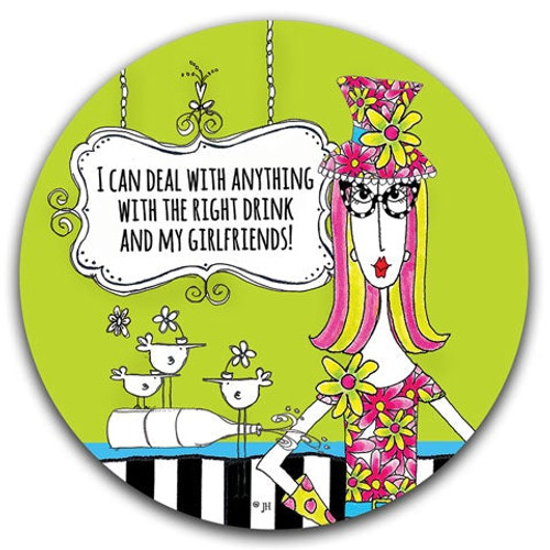 CJ Bella Dolly Mama's by Joey Car Coaster,  "I Can Deal With Anything"