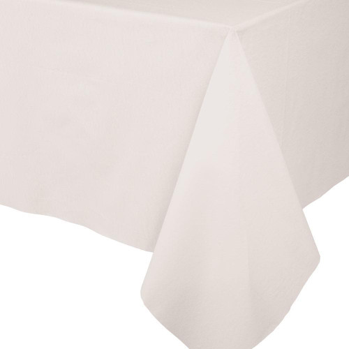 Caspari Paper Linen Solid Table Cover, Ivory (101TCL)