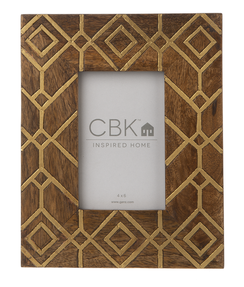 Midwest CBK 4" x 6" Geometric Picture Frame, Square in Square