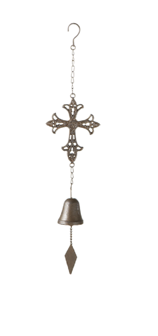 Midwest CBK Cross Wind Chime, Open Syrian Cross